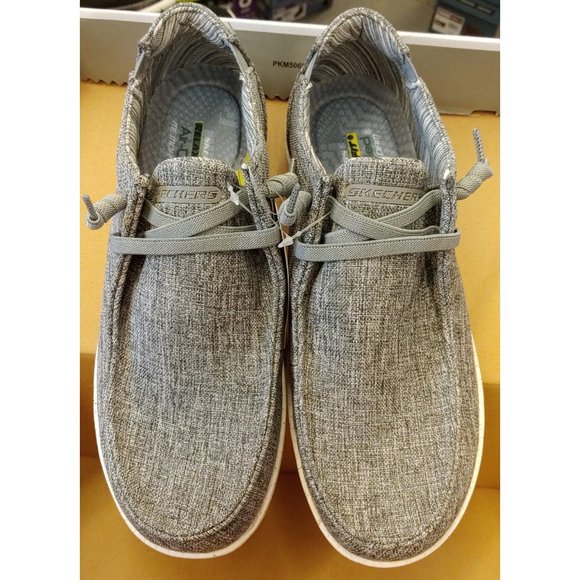 SKECHERS Men Streetwear Slip On Shoes - Relaxed Fit Air Cooled--Grey - Picture 5 of 7